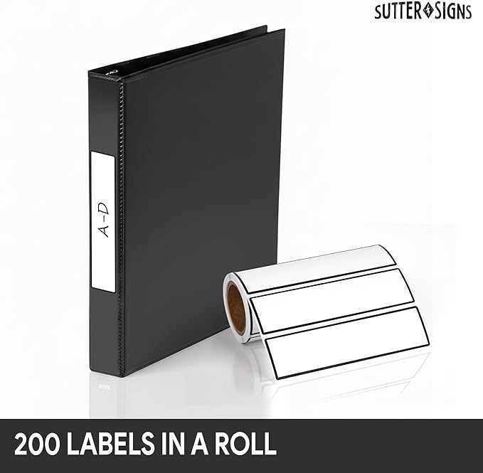 Binder Spine Labels, Perforated Self Adhesive Sticker Labels - Image 6