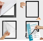 JIUYE 3Pcs Self Adhesive Magnetic Sign Holder 8.5 x 11 inches, Wall Mount - Image 7