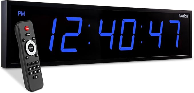 Ivation Oversized 24" Large Digital LED Clock | Big Digital Clock by Ivation
