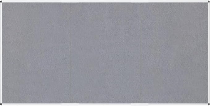 VIZ-PRO Large Fabric Bulletin Board/Foldable Notice Board Felt Gray, 96 X 48 - Image 2