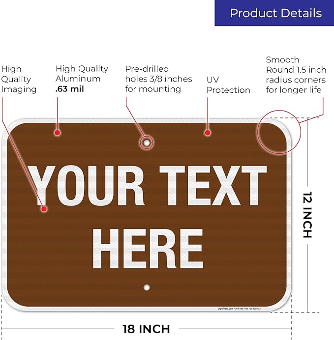 Custom Sign, Personalized Metal Signs, Customize - Image 3