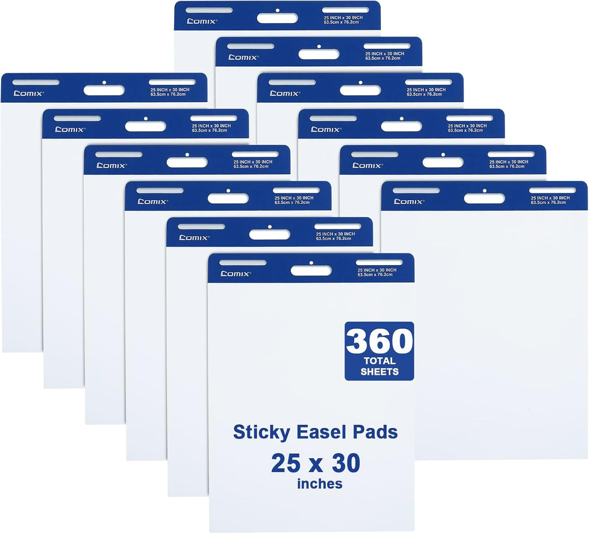 Comix Sticky Easel Pad, 25 x 30 Inches Flip Chart Paper