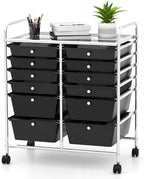 HAPPYGRILL Happygrill 12-Drawer Rolling Storage Cart, Utility Cart by HAPPYGRILL