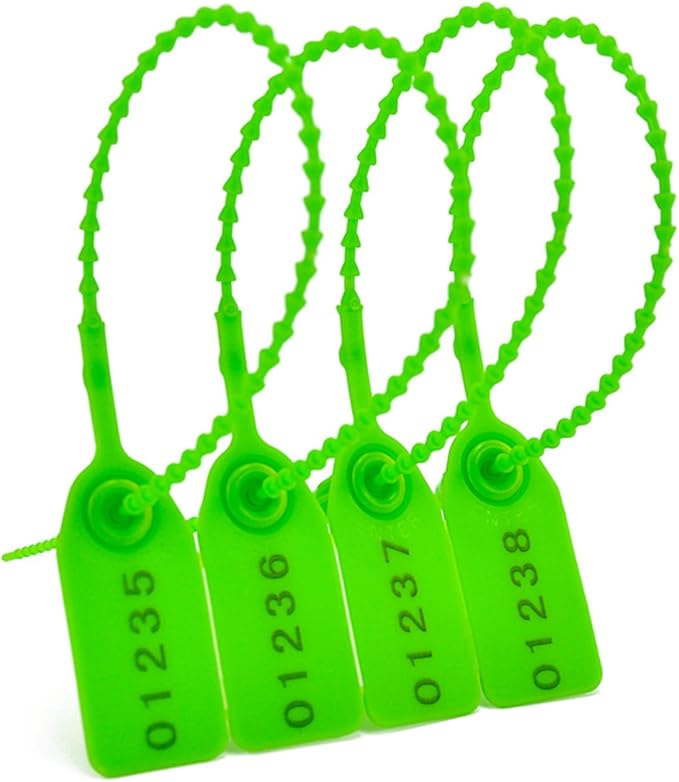 1000Pcs Plastic Tamper Shipping Seals Pull-Tite Security Seal Signage Numbered by Rasunkae