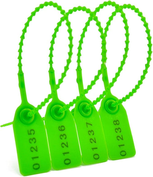 100Pcs Plastic Tamper Shipping Seals Pull-Tite Security Seal Signage Numbered by Rasunkae