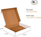 JOWLOT 12x9x2 inch Small Shipping Boxes Set of 25 - Image 4