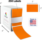 ChromaLabel 2 x 3 inch Permanent Color Code Rectangle Labels, 250 Labels per - Image 3