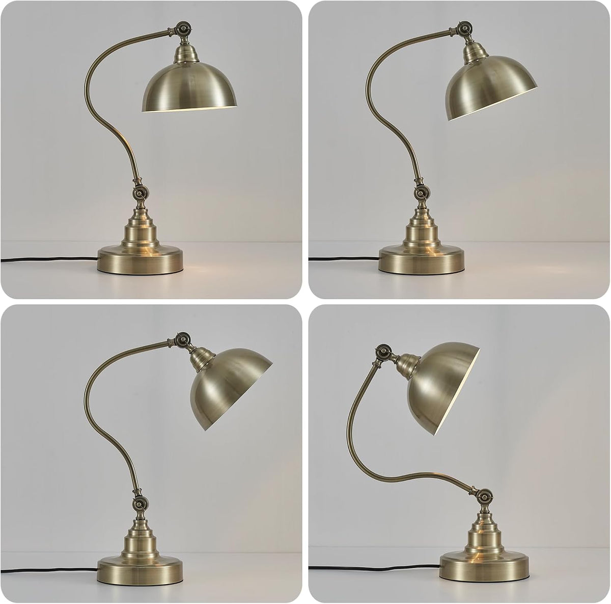 dimmable touch control antique brass desk lamp with, package contents