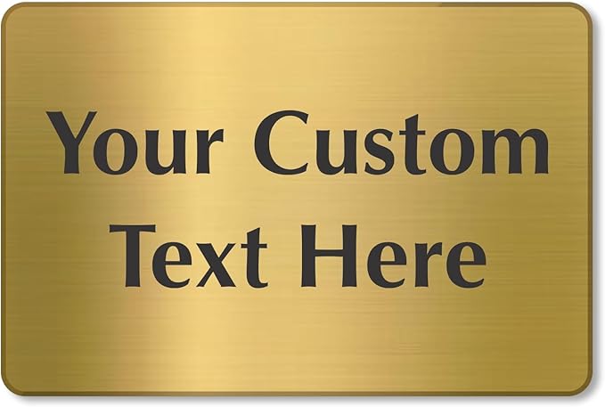 SmartSign Custom Brass Sign - Image 6