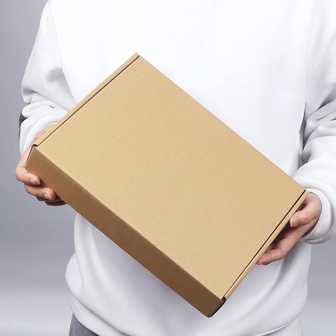 PHAREGE 12x9x2 inch Shipping Boxes Bulk 25 Pack Brown, Tab Lock Tuck Top Mailer - Image 5