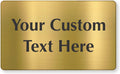 SmartSign Custom Brass Sign