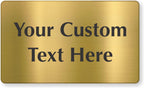 SmartSign Custom Brass Sign