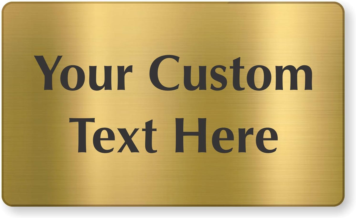 SmartSign Custom Brass Sign