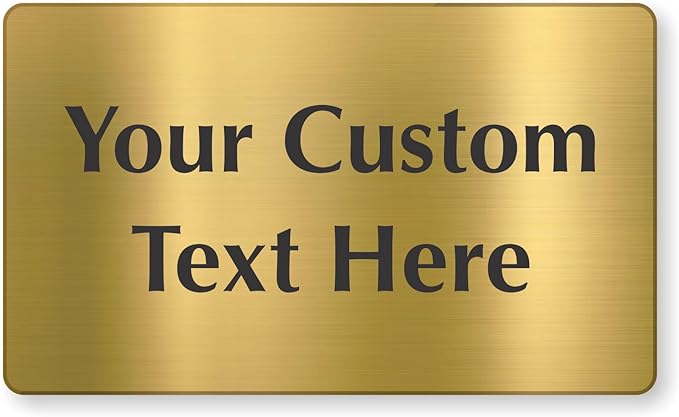 SmartSign Custom Brass Sign by SmartSign