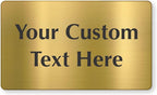 SmartSign Custom Brass Sign by SmartSign