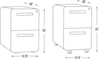 Laura Davidson Furniture Stockpile 2 Drawer Mobile File Cabinet - Image 3