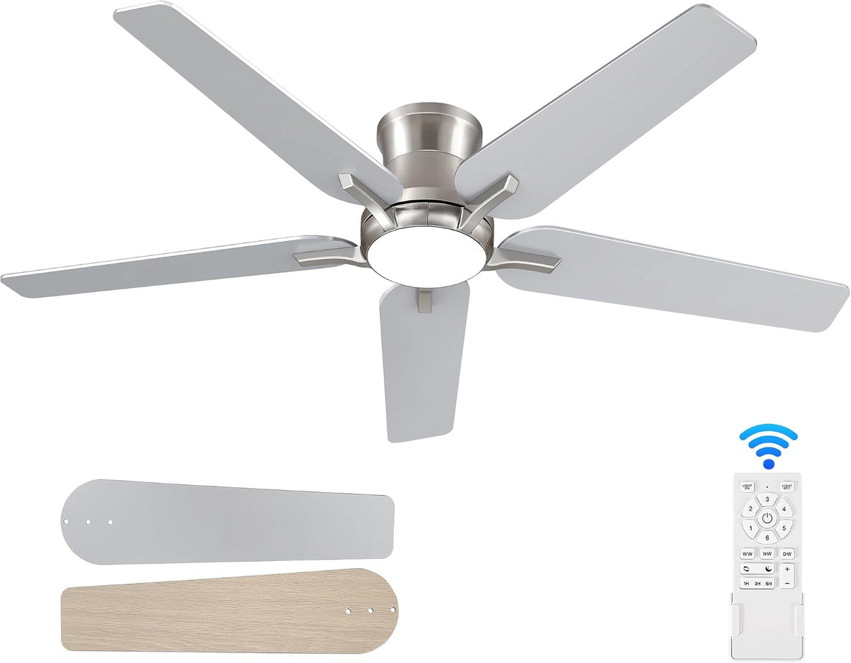 pochfan 52 inch ceiling fans with lights and, main product view