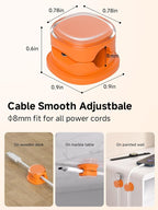 Magnetic Cable Clips, Adjustable Cord Holder Management, Adhesive Wire Keeper - Image 3