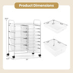 Giantex 12 Drawer Rolling Cart - Image 3