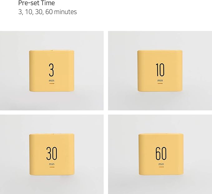 mooas Multi Cube Timer Clock, Rotating Flip Gravity Sensor Time Management - Image 2