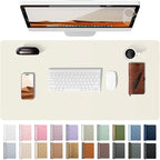 YSAGi Leather Desk Pad Protector, Office Desk Mat, Large Mouse Pad, Non-Slip PU by YSAGi