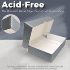 Lineco, 9x12 Clamshell Archival Folio Storage Box, Acid-Free - Image 4