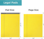 12pcs Legal Pads, Perforated Wide Ruled Writing Pad, Wide Ruled Legal Notepads - Image 2