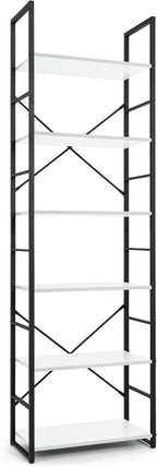 CAPHAUS 6 Tier Bookshelf, 24 Inch Width Free Standing Shelf, Bookcase Shelf - Image 8