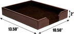 DACASSO Bonded Leather Desktop Letter Tray - Image 10