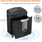 Bonsaii 12 Sheet Micro Cut Paper Shredder | 60-Minute Continuous Run Time | - Image 4