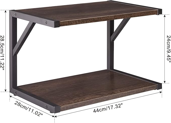 IBUYKE 2-Tier Desktop Printer Stand Holder, Book Shelf Printer Shelf - Image 9