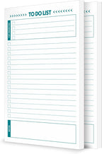 To Do List Notepad – 2 Pads of 50 Sheets, Total of 100 sheets Ruled Planning by NextDayLabels