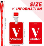 PerKoop 25 Pack Visitor Badge Lanyards Volunteer Badge Holder - Image 6