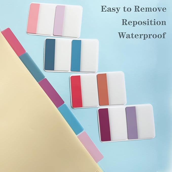 ELII 500 PCS Sticky Index Tabs 2 Inch Colorful Sticky Tabs - Image 8