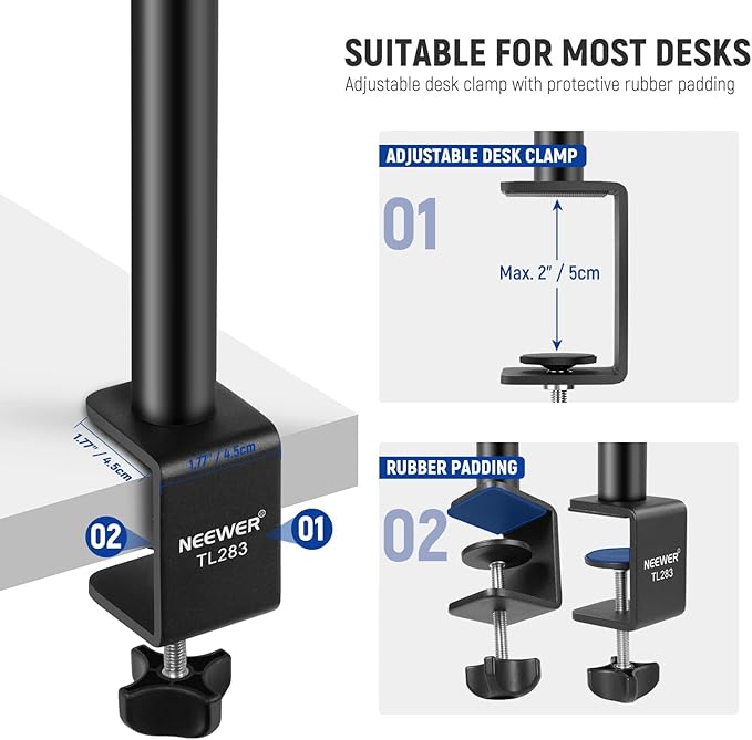 NEEWER Extendable Camera Desk Mount - Image 5