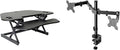 Rocelco 46" Height Adjustable Corner Standing Desk Converter by Rocelco
