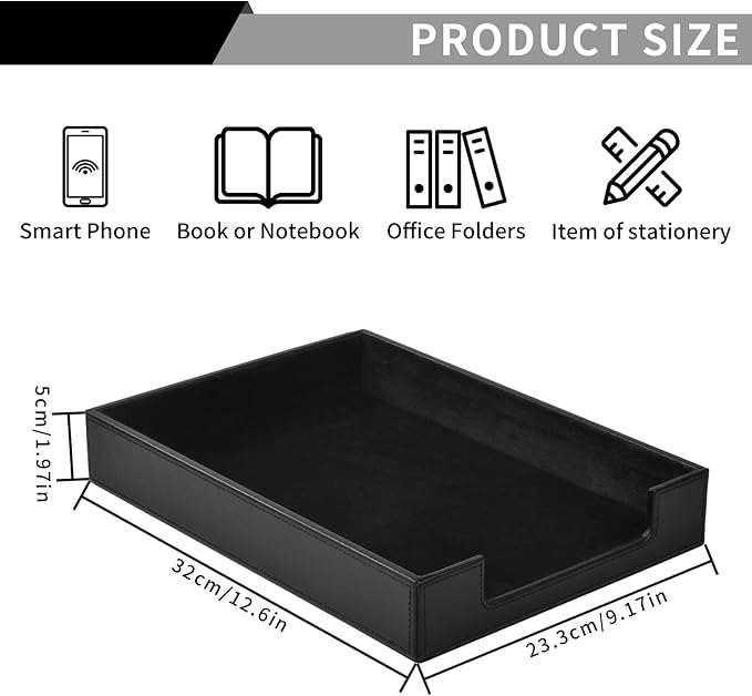 RHCSZ PU Leather Letter Tray - Image 2
