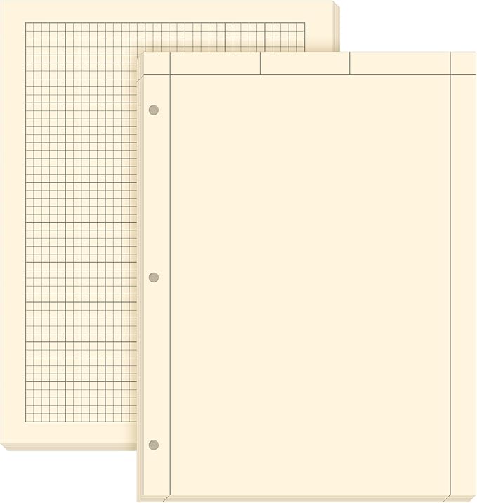 Seajan 2 Pcs Engineering Paper Notebook Engineering Computation Pad 8.5 x 11 by Seajan