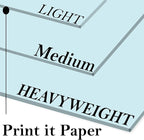 Print It - Vellum Bristol Colored Cardstock Cover Paper, 67 Lb, 8.5" X 11” - Image 2