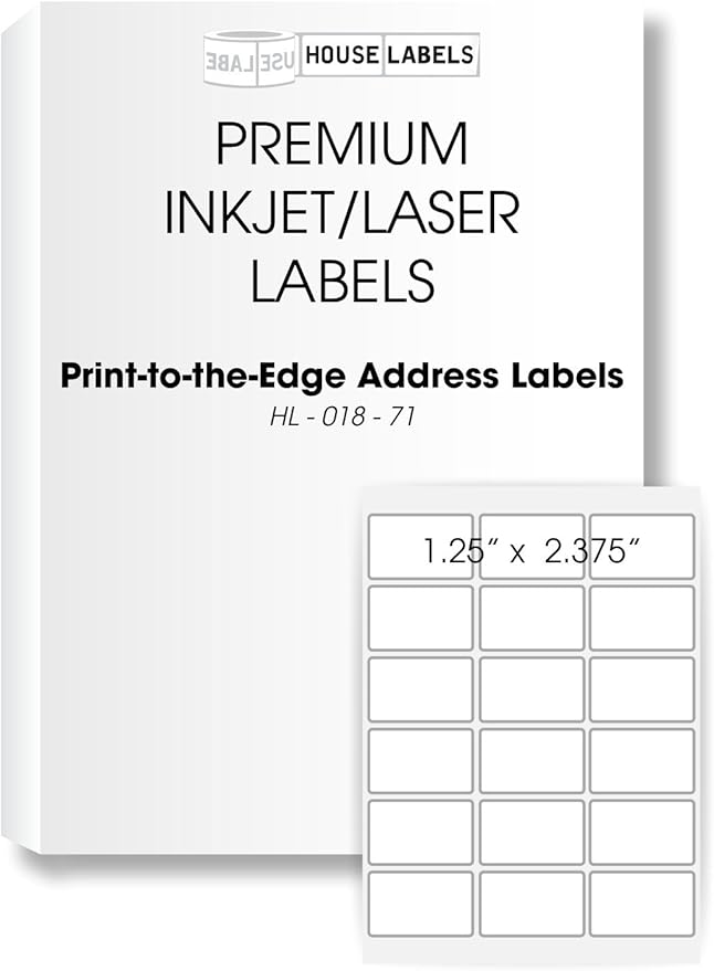 HOUSELABELS 18-up Address Labels by HouseLabels