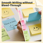 HappyHapi Sticky Notes 3x3 Inch 2800 Sheets, 28 Pack 100 Sheets/Pad, 4 Soft - Image 4