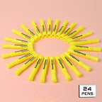 Dabo&Shobo Yellow highlighter, 24 Pack -bright color, chisel tip, - Image 6