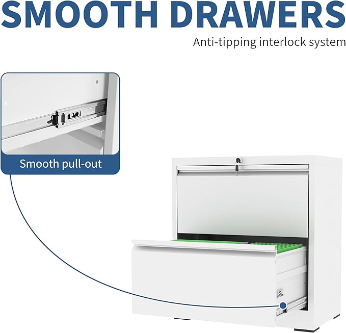 FLIXELIO 2 Drawer File Cabinet - Image 6