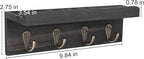 HRONRAD Rustic Key Holder for Wall, Farmhouse Wall Shelf - Image 6