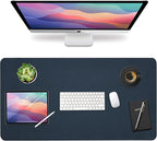 Vine Creations PU Leather Desk Pad, Dark Blue by VineCreations