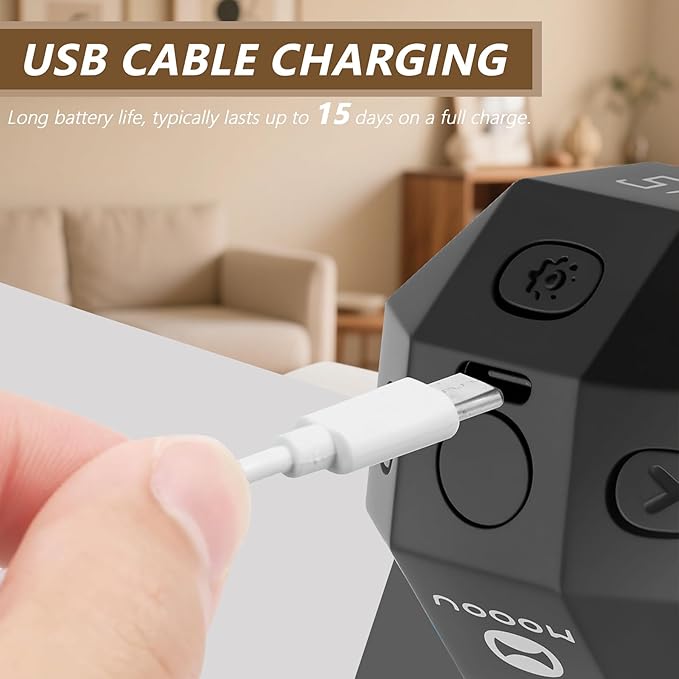 Mini 12-Sided Cube Timer with preset countdowns of - Image 4