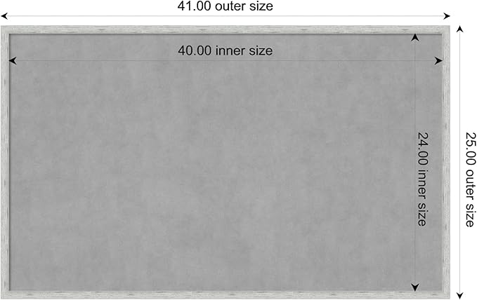 Amanti Art Silver Framed Magnetic Board 25x41 Large Vision Board - Image 4