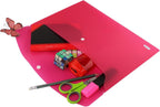 Elba Wallets, Urban A4, Rounded Corners, snap Closure, Pack of 5, Plastic, Translucent, Assorted a5 Pink