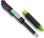 Bribobo 4 Pack Multicolor Ballpoint Pens 4-in-1 0.7mm Colored Retractable - Image 3