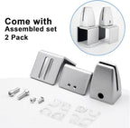 Aluminum Vertical Clamp Partition Board Acrylic Desk Divider Support Clamp - Image 7